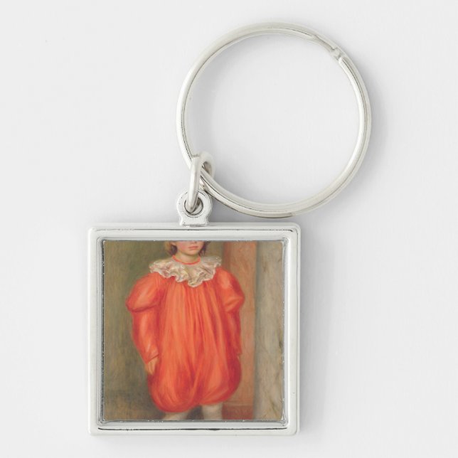 Pierre A Renoir | Claude Renoir in a clown costume Key Ring (Front)