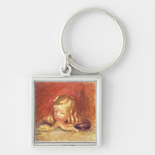 Pierre A Renoir | Coco at the Table  Key Ring (Front)