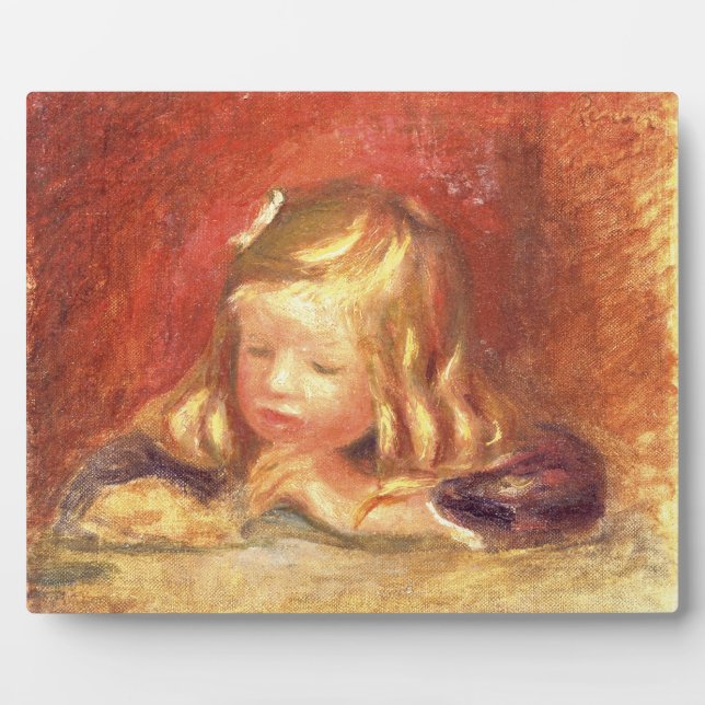 Pierre A Renoir | Coco at the Table  Plaque (Front)