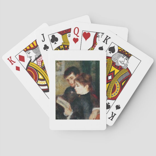 Pierre A Renoir | Couple Reading Playing Cards (Back)