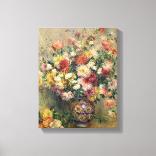 Pierre A Renoir Dahlias Canvas Print