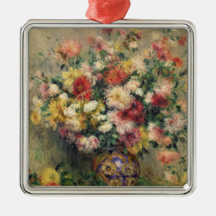 Pierre A Renoir   Dahlias Metal Tree Decoration