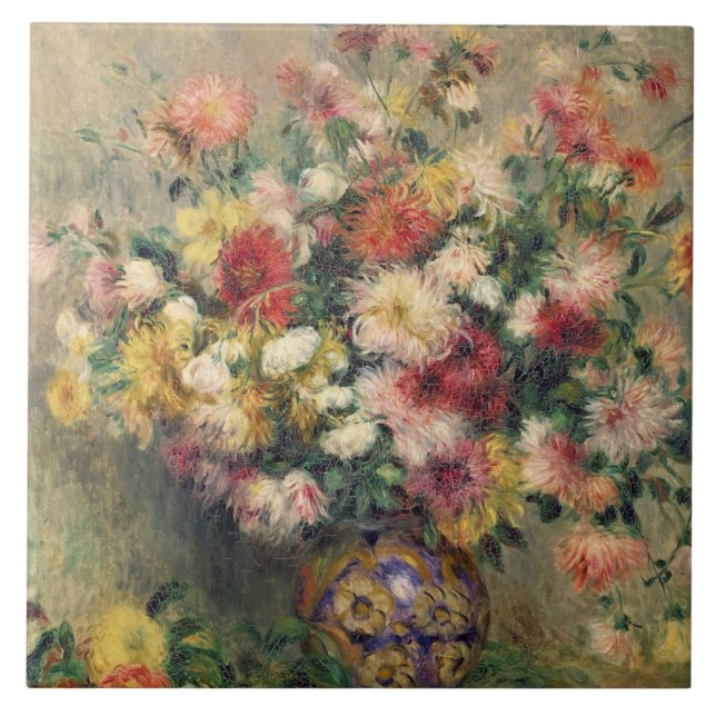 Pierre A Renoir | Dahlias Tile (Front)