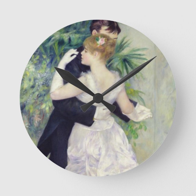 Pierre A Renoir | Dance in the City Round Clock (Front)