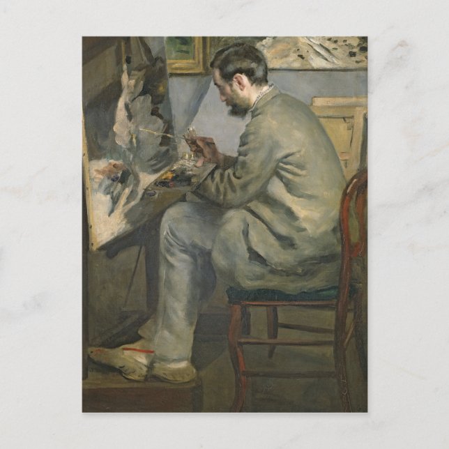 Pierre A Renoir | Frederic Bazille at his Easel Postcard (Front)