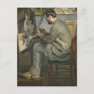 Pierre A Renoir Frederic Bazille at his Easel Postcard