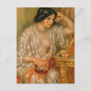 Pierre A Renoir Gabrielle with Jewellery Postcard