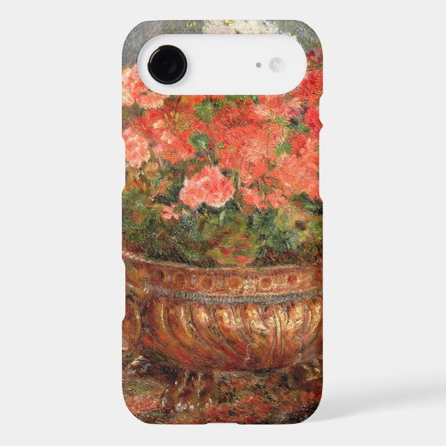 Pierre A Renoir | Geraniums in a Copper Basin Case-Mate iPhone Case (Back)