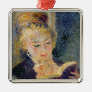 Pierre A Renoir Girl Reading Metal Tree Decoration