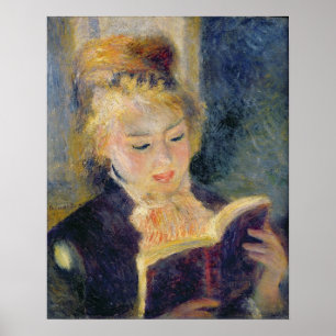 Pierre A Renoir   Girl Reading Poster