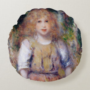 Pierre A Renoir Gypsy Girl Round Cushion