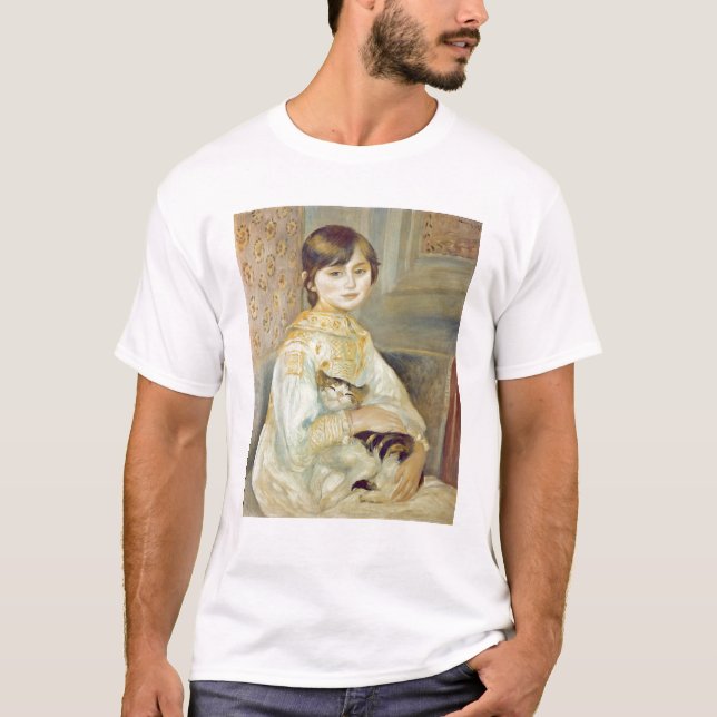Pierre A Renoir | Julie Manet with Cat T-Shirt (Front)
