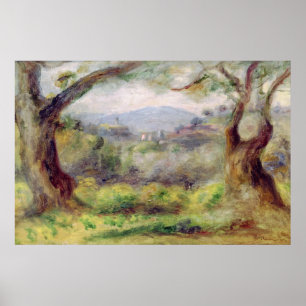 Pierre A Renoir Landscape at Les Collettes Poster