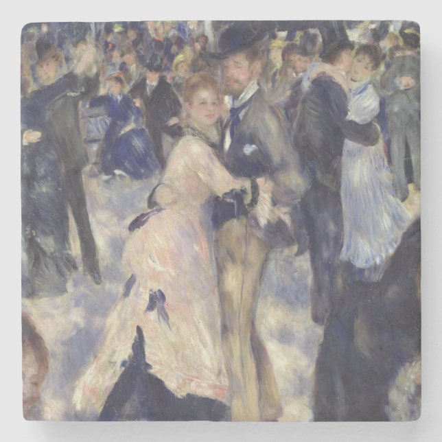 Pierre A Renoir | Le Moulin de la Galette Stone Coaster (Front)