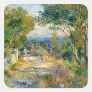Pierre A Renoir   L'Estaque Square Sticker