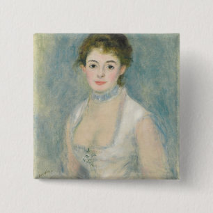 Pierre A Renoir   Madame Henriot 15 Cm Square Badge