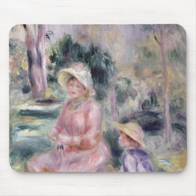 Pierre A Renoir | Madame Renoir and her son Pierre Mouse Mat (Front)