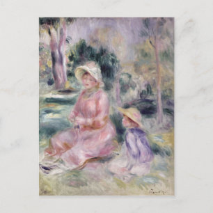 Pierre A Renoir   Madame Renoir and her son Pierre Postcard