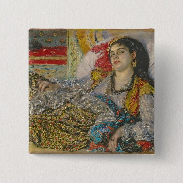Pierre A Renoir | Olympia 15 Cm Square Badge (Front)
