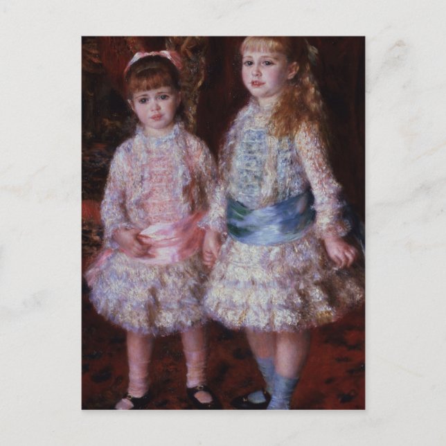 Pierre A Renoir | Pink and Blue Postcard (Front)