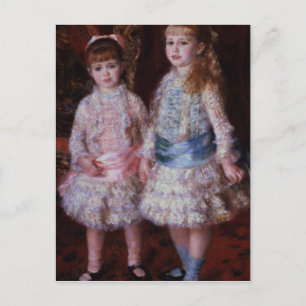 Pierre A Renoir   Pink and Blue Postcard