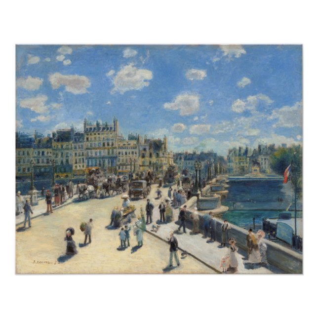 Pierre A Renoir | Pont Neuf, Paris Poster (Front)