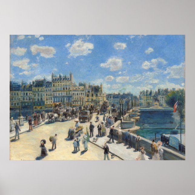 Pierre A Renoir | Pont Neuf, Paris Poster (Front)