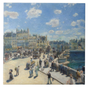 Pierre A Renoir   Pont Neuf, Paris Tile