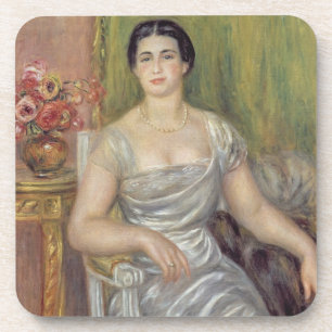 Pierre A Renoir Portrait of A. Valliere-Merzbach Coaster