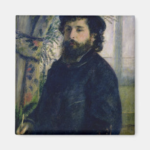 Pierre A Renoir Portrait of Claude Monet Magnet