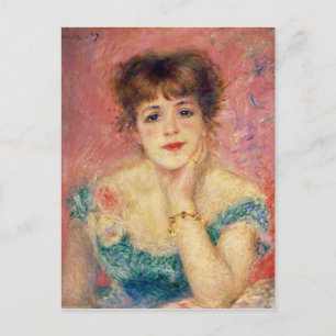 Pierre A Renoir   Portrait of Jeanne Samary Postcard