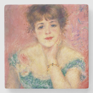 Pierre A Renoir Portrait of Jeanne Samary Stone Coaster