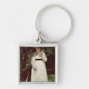 Pierre A Renoir   Portrait of Lise Key Ring