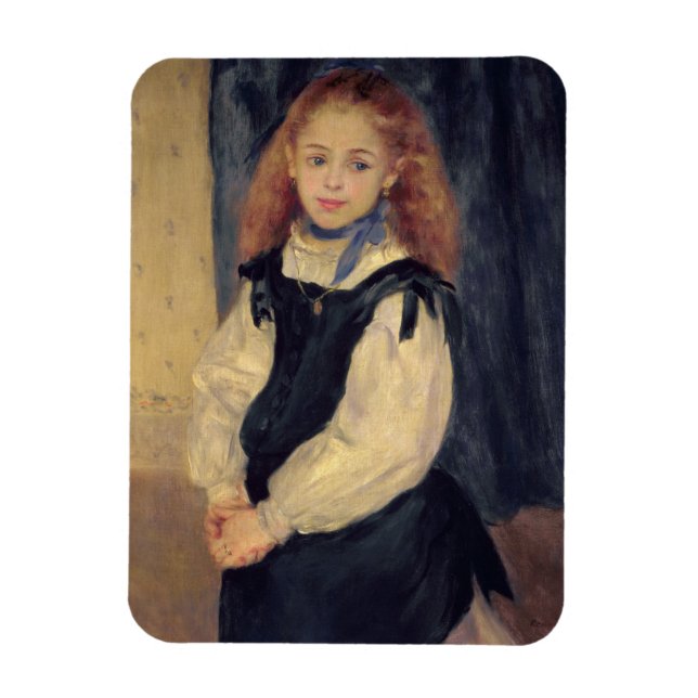 Pierre A Renoir | Portrait of Mademoiselle Legrand Magnet (Vertical)