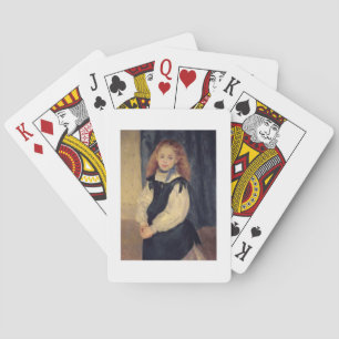 Pierre A Renoir Portrait of Mademoiselle Legrand Playing Cards