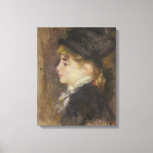 Pierre A Renoir Portrait of Margot Canvas Print
