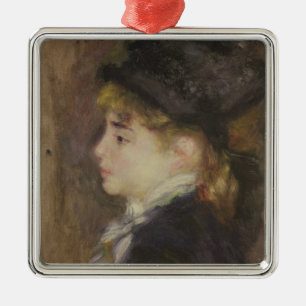 Pierre A Renoir Portrait of Margot Metal Tree Decoration
