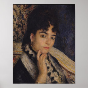 Pierre A Renoir Portrait of Mme. Alphonse Daudet Poster