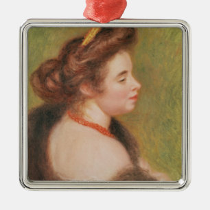 Pierre A Renoir Portrait of Mme. Maurice Denis Metal Tree Decoration
