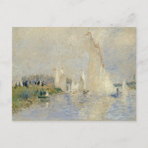 Pierre A Renoir   Regatta at Argenteuil Postcard