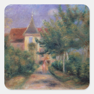 Pierre A Renoir Renoir's house at Essoyes Square Sticker