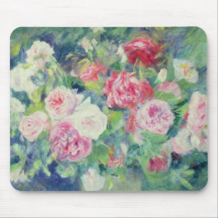 Pierre A Renoir Roses 2 Mouse Mat