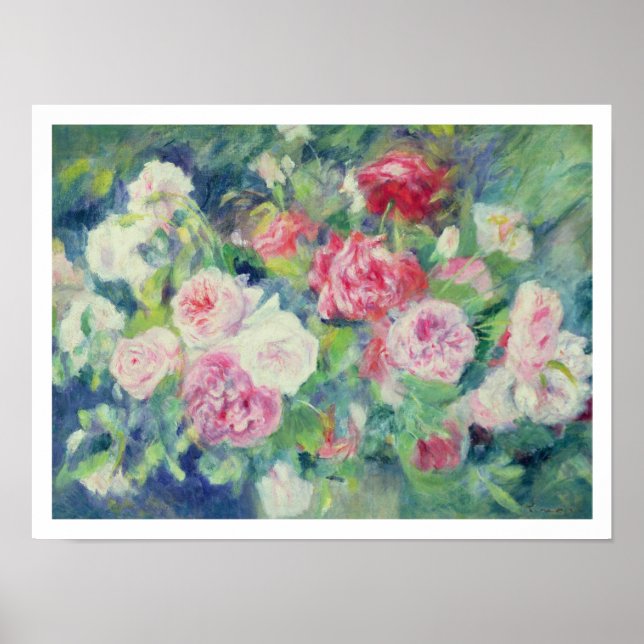 Pierre A Renoir | Roses 2 Poster (Front)