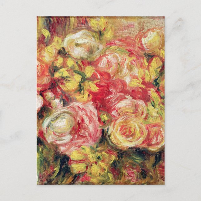 Pierre A Renoir | Roses Postcard (Front)