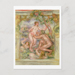Pierre A Renoir Saone flowing into the Rhone Postcard