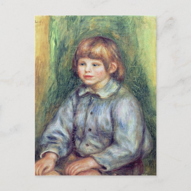 Pierre A Renoir | Seated Portrait of Claude Renoir Postcard (Front)