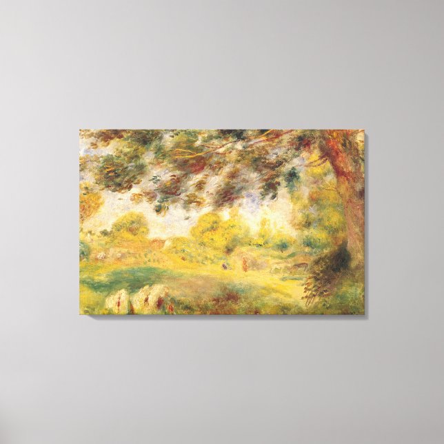 Pierre A Renoir | Spring Landscape Canvas Print (Front)