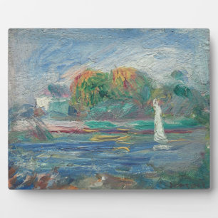 Pierre A Renoir   The Blue River Plaque