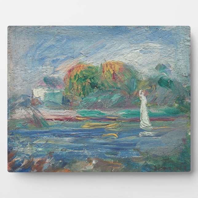 Pierre A Renoir | The Blue River Plaque (Front)