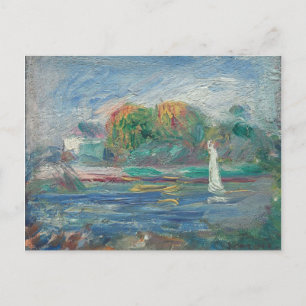 Pierre A Renoir The Blue River Postcard